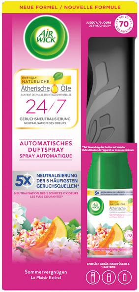 Airwick Freshmatic Starter-Set 250ml Sommerverg. 1 Gerät + 1 Nachfüller 250ml