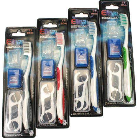 Brosse à dents Elina Set Dentaire 10pcs