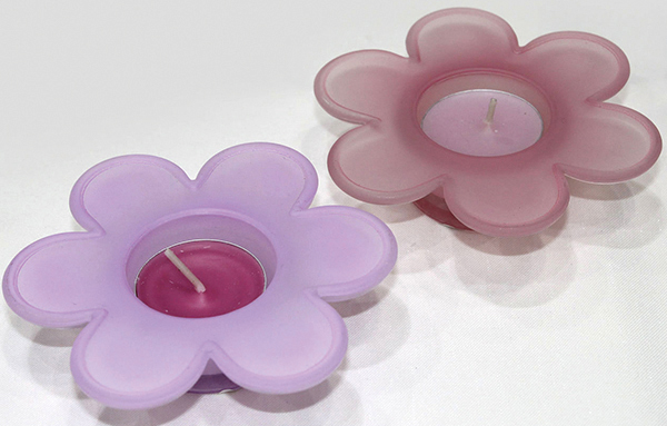 Tealight holder flower shape 11x3cm made of the finest