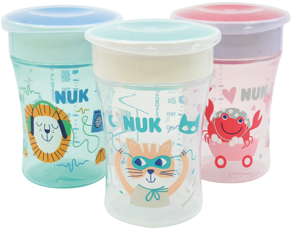 NUK Magic Cup 230ml 4 Motive sortiert 12x7,5cm