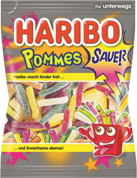 Bonbon Haribo frite acide 100g