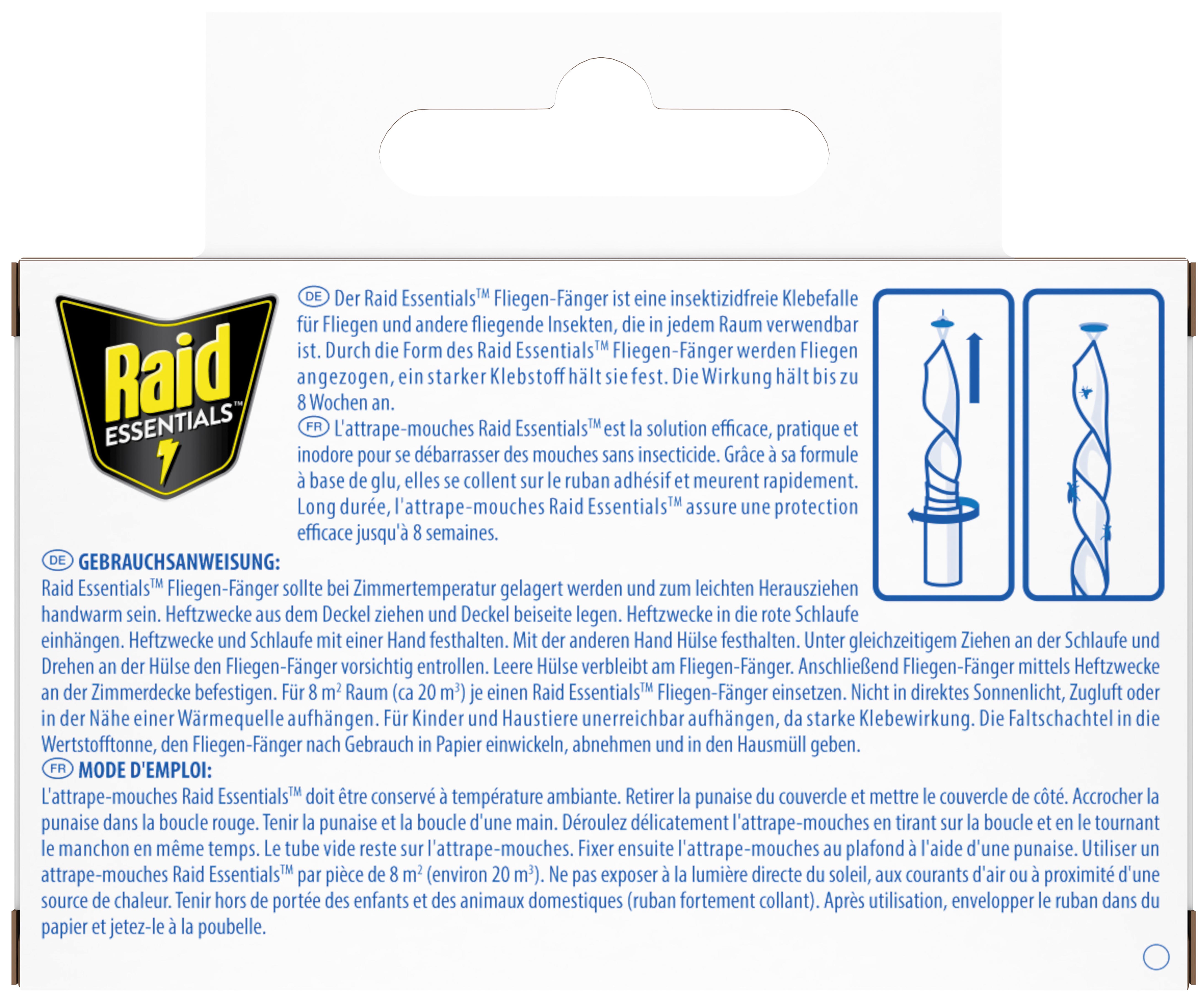 Attrape-mouches Raid Classic – 4 pièces