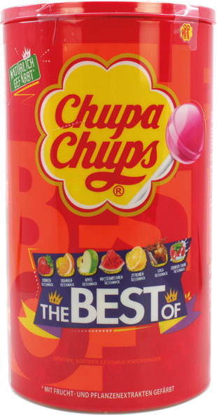 Chupa Chups Lolly Best of 100's Cap&Flag 1200g