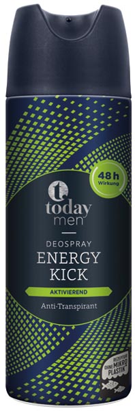 Spray déodorant Today 200ml Pour Homme Énergie