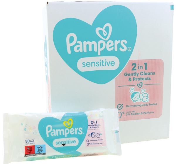 Pampers Feuchttücher Sensitive 15x80 Sparpack