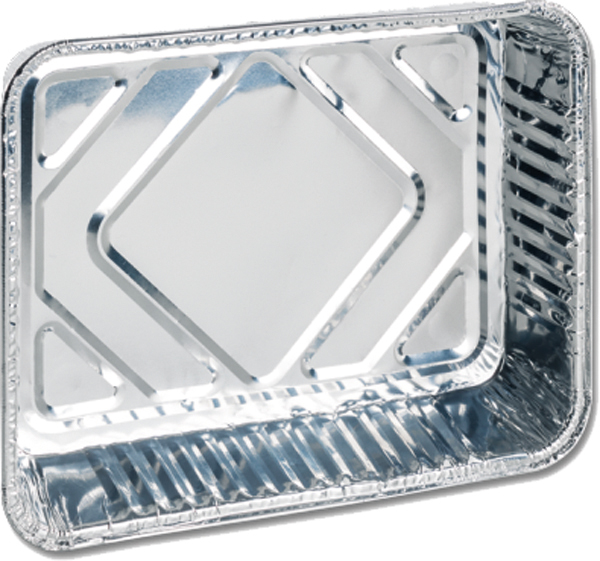 Plat à gratin 3 carrés en aluminium 20x15x4cm