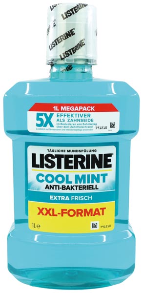 Listerine Mouthwash 1000ml cool mint