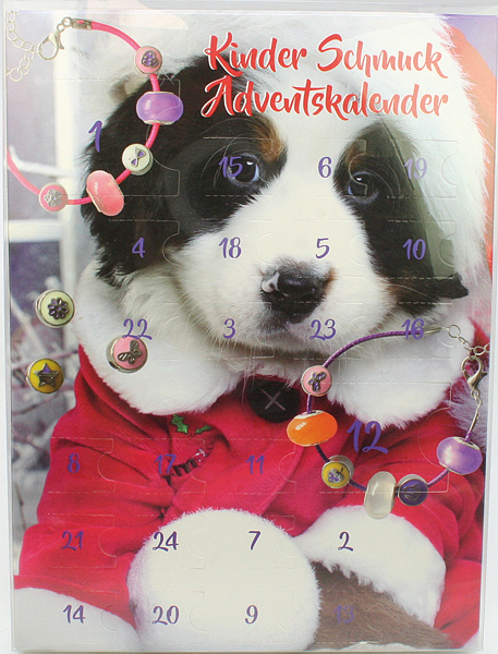 Schmuckweihnachtskalender XL, 2 Modelle sort. , mit Schmuck,