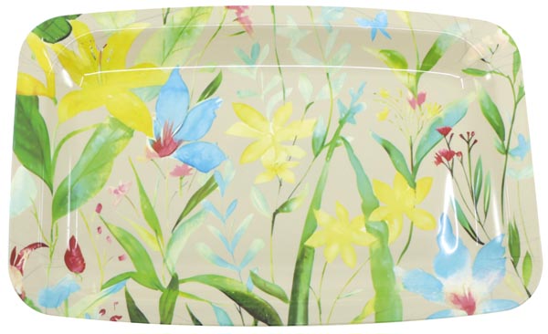 Rectangular tray XL 34 x 23 cm made of plastic, with a