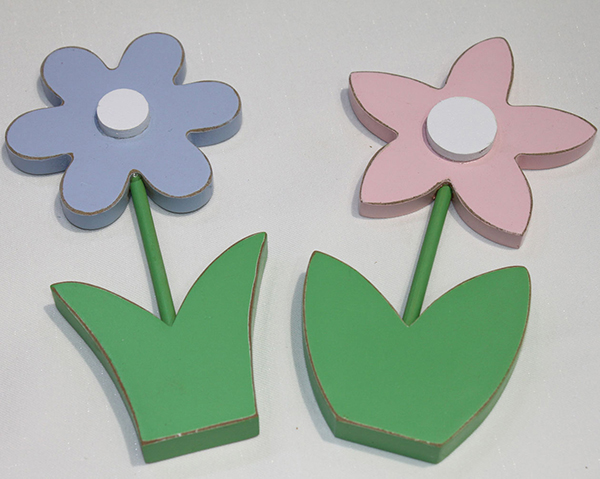 Wooden flower XL 8x1.5x16cm, lovingly hand-made and