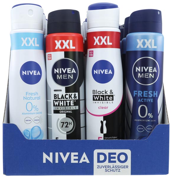 Nivea Deospray XXL 250ml 20er Mixkarton 4fach