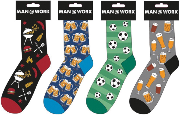 Men's socks beer 4/s Headcard 42-46 4/s Material: 65%