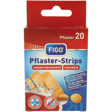 Bandage Strips 20pcs 4 tailles Ass.