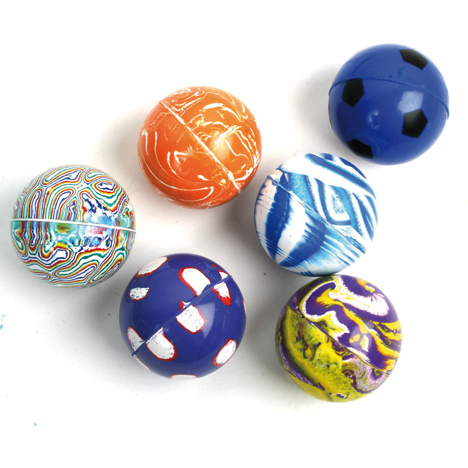 Bouncingball 4,3cm 8 colors assorted