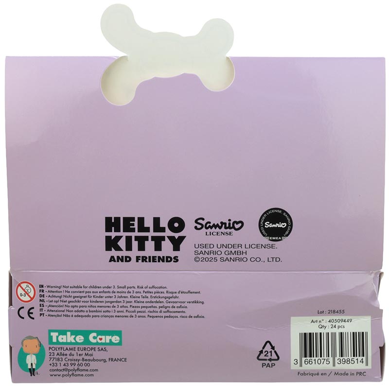 Vernis à ongles à base d'eau Hello Kitty 3 ml avec figurine