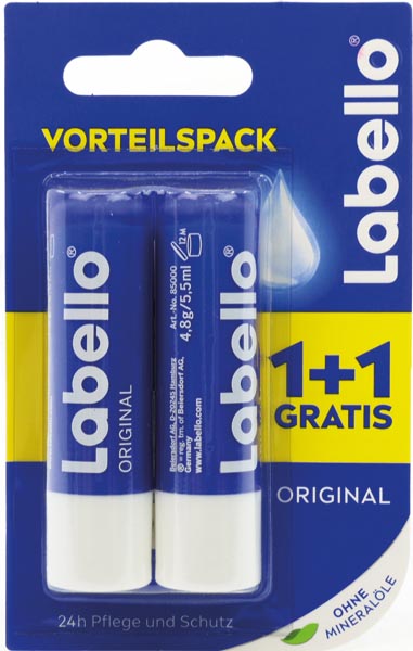 Labello Lippenpflege 2x 5,5ml 1+1 Gratis