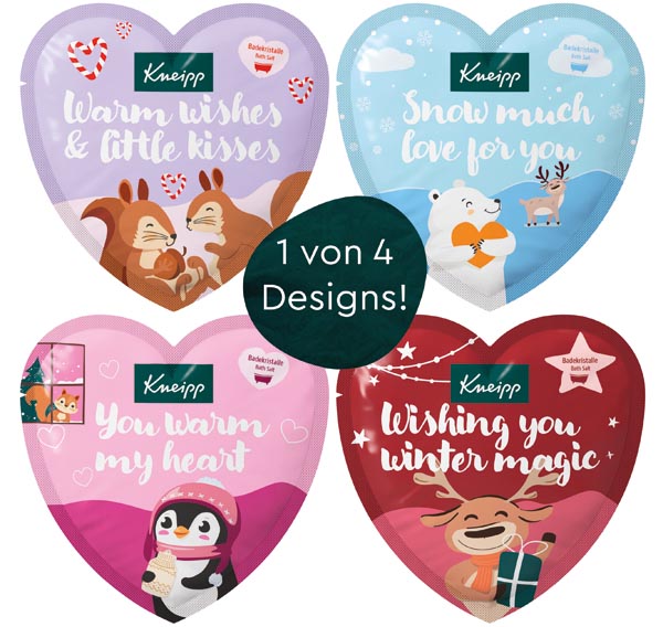 Kneipp Badekristalle Herzform sortiert 40g 4x6