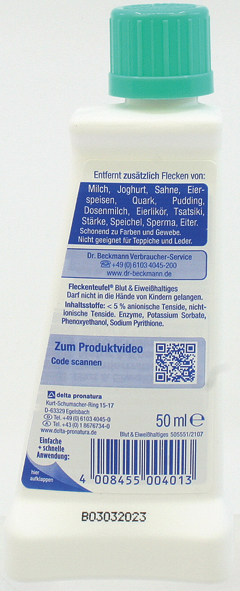 Dr. Beckmann Fleckenteufel 50ml Blut+Eiweiss