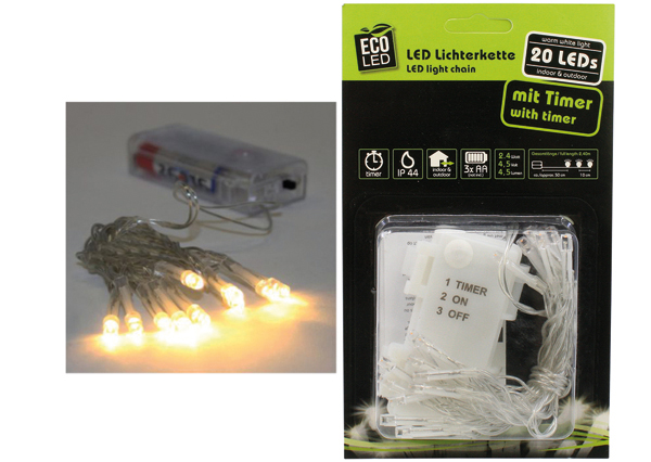 LED Lightchain 20 LED warmwhite outdoor (IP 44)