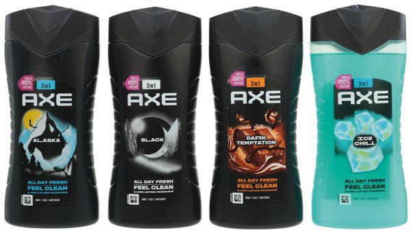 Axe Duschgel 250ml 20er Mixkarton 4fach sort.