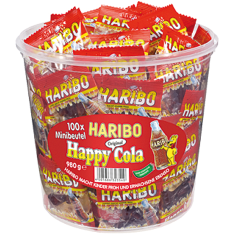 Nourriture Haribo Happy Cola 100 mini-sac