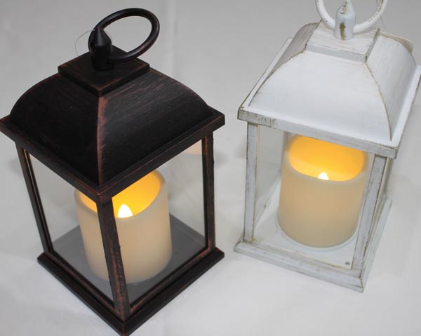 Laterne XL 20,5x10,5x10,5cm inkl. LED-Kerze!