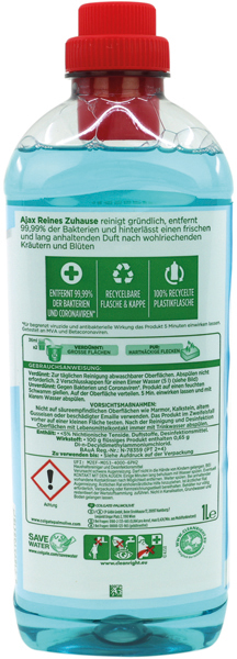 Ajax Allzweckreiniger 1 Liter Reines Zuhause