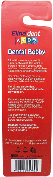 Toothbrush Elina Kids 2pc Dolphin on Card Asstd.