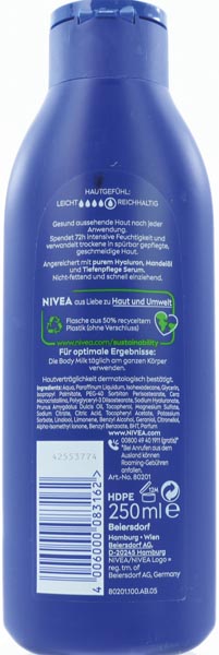 Nivea Body Milk 250ml