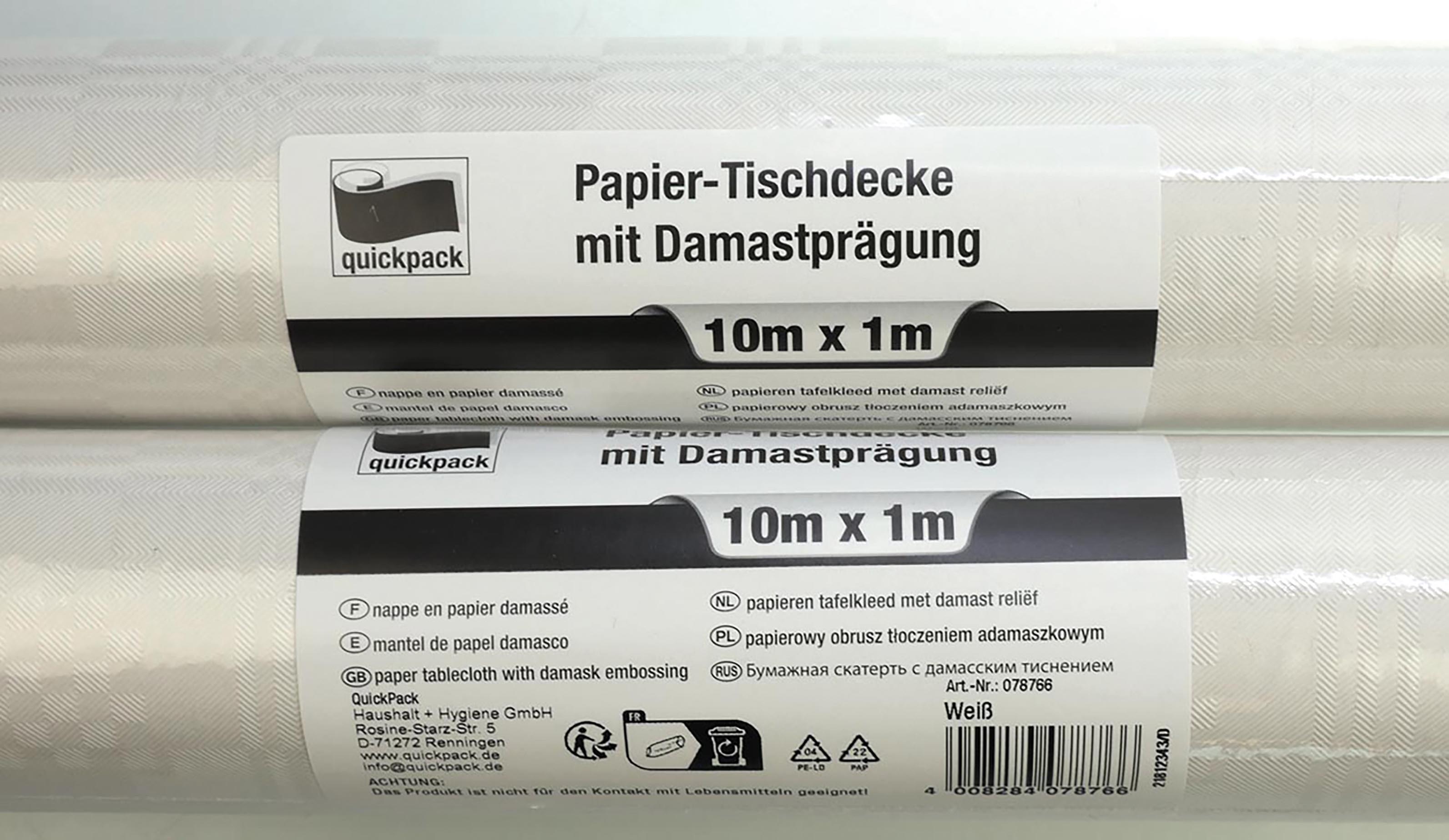 Nappe blanche 10mx1m