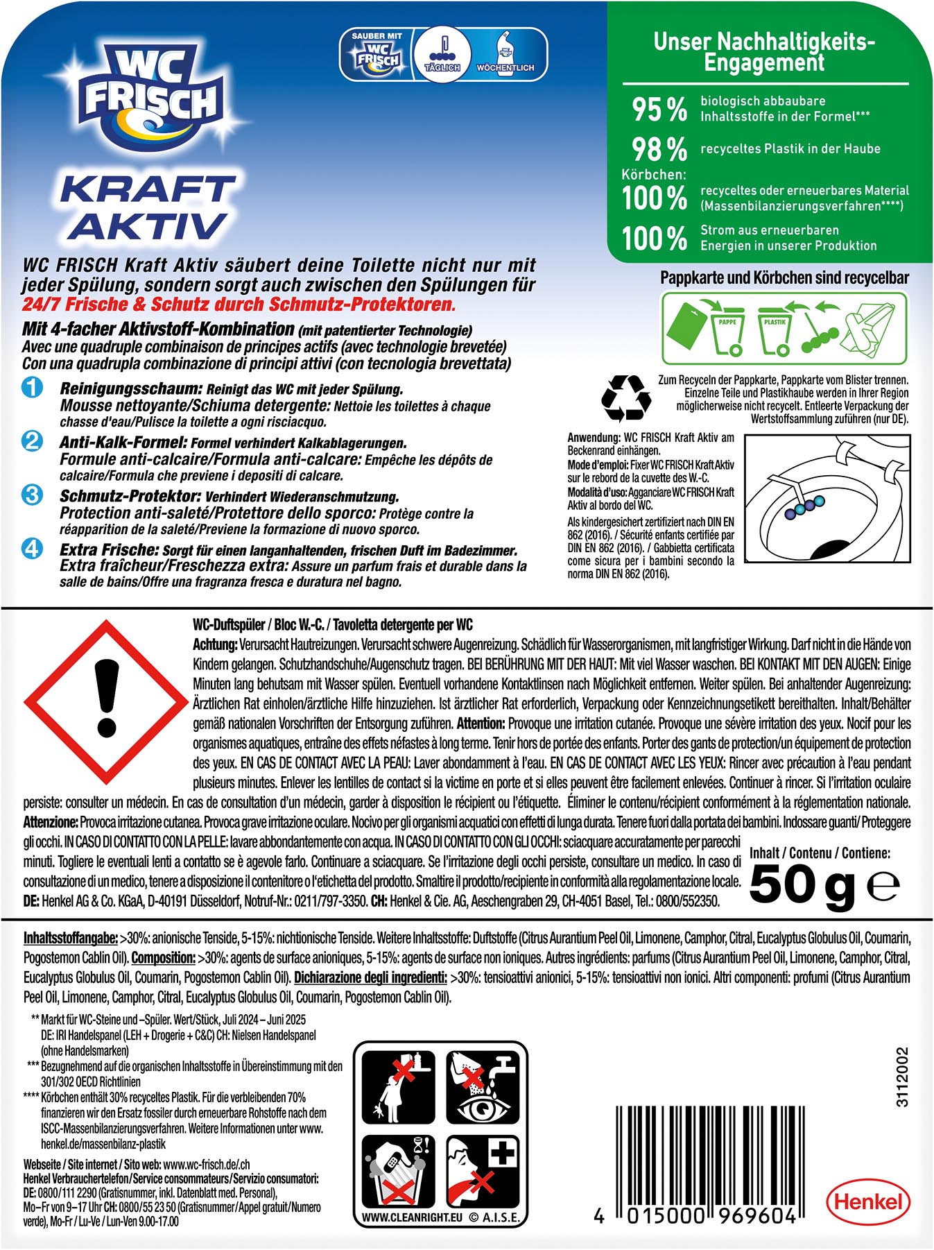 WC Frisch Kraft-Aktiv Frische Brise 1 St.