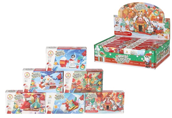 Baustein Set Weihnachten 2, 12/s, Display ABS, ca. 5x10cm, 3