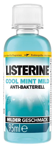 Bain de bouche dentifrice Listerine 95ml saveur