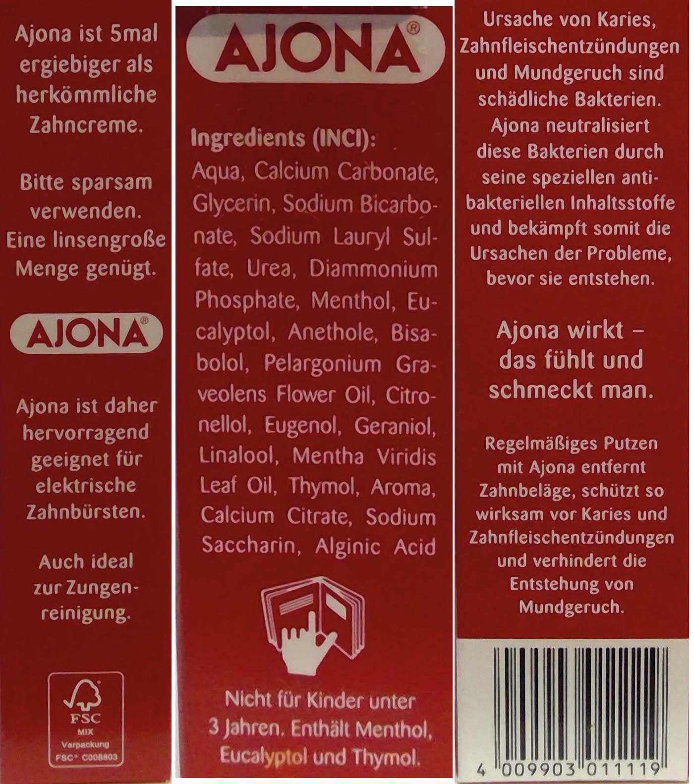 Ajona Toothpaste 25ml Stomatikum