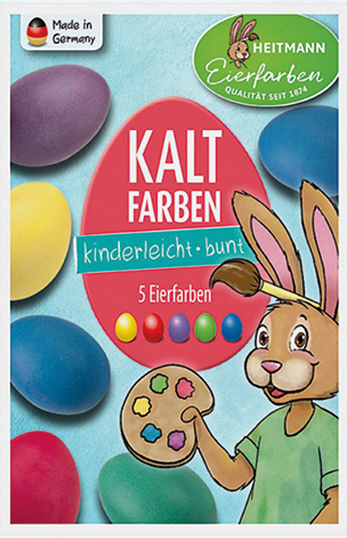 Heitmann's Kaltfarben 5 Eierfärbeblättchen