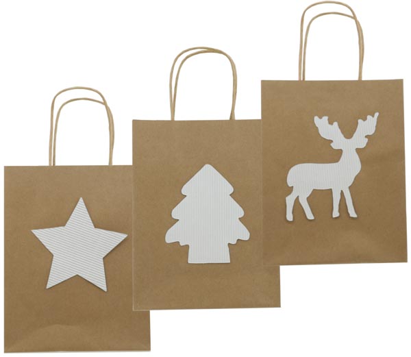 Geschenktasche Naturpapier 23x18cm