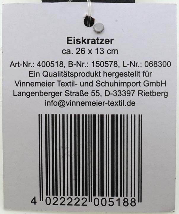 Auto Eiskratzer Softgriff 26x13cm