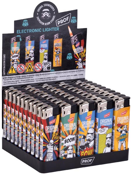 Original Stormtrooper Elektro-Feuerzeug, im 50er Display
