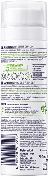 Nivea Shaving Foam 200ml Sensitive