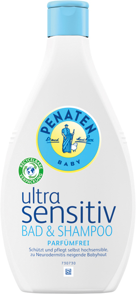 Penaten bain+shampoing 400ml ultra sensitive