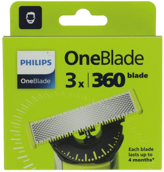 Philips OneBlade 360 Rasierklingen 3 Stück