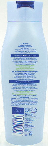 Nivea Shampoo 250ml Classic Care Normal Hair