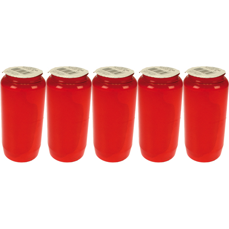 Memorial Oil Light no. 7 days, red 5pcs