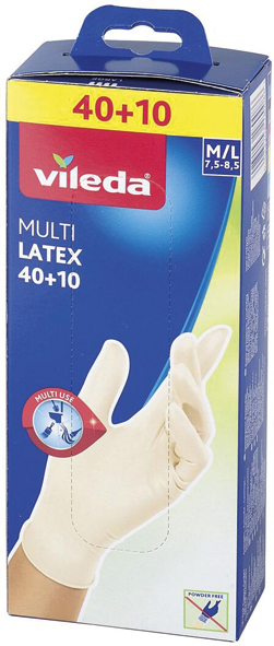 Disposable Gloves Multi Latex 40+10 S/M