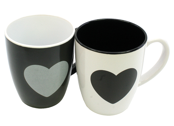 Coffee mug heart approx. 350ml 12x11x8.5cm