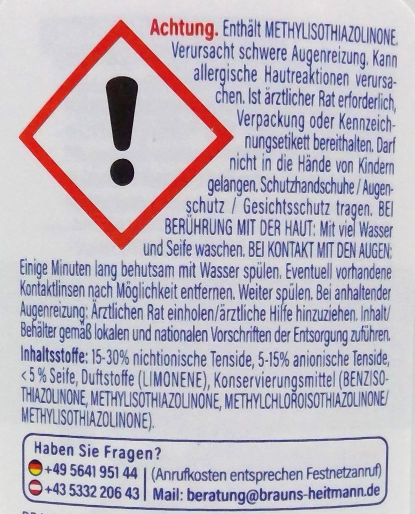 Heitmann Daunen Waschepflege 250ml