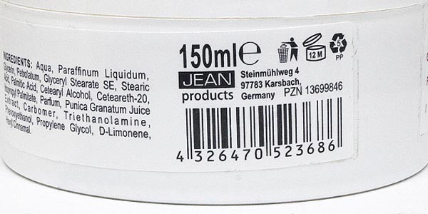 Elina Pomegranate skin care cream 150ml in jar