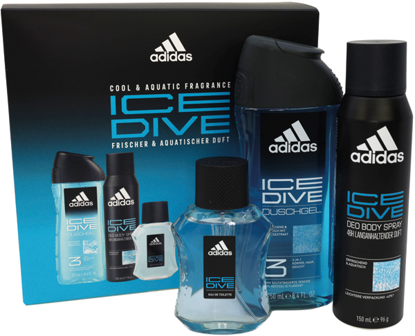 PP Adidas EdT 100ml + Deo 150ml + Douche 250ml