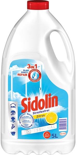 Sidolin Professional Glasreiniger Zitrus 5 Liter