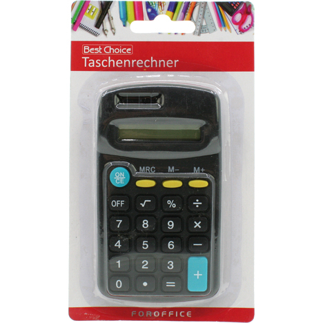 Calculatrice 11,5x6,5cm sur carte